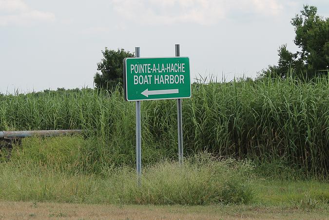 pointe a la hache harbor sign.jpg